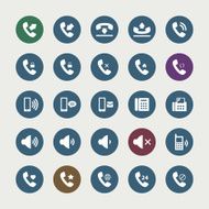 Set of telephone icons