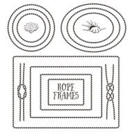 Rope frames borders knots