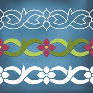 Seamless floral tiling border N7