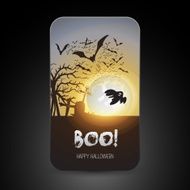 Halloween Greeting Card Design Template N4