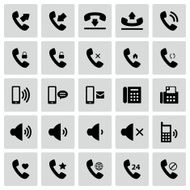 Set of telephone icons N2