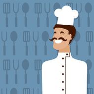 Cook people occupation Vector illustration