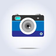Photo camera icon blue color N2