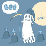 cartoon spooky ghost N170