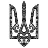 Vector Decorative Ukrainian Trident N4