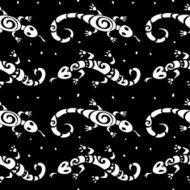 Lizards Seamless pattern N7