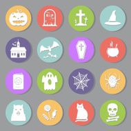 Halloween icons set N15