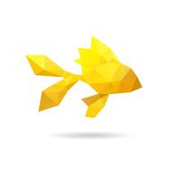 Fish abstract isolated on a white backgrounds N4