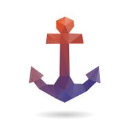 Anchor abstract isolated on a white backgrounds N2