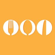 Restaurant menu design whit cutlery symbols N3