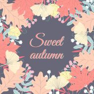 Autumn leaves wreath