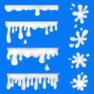 milk blots splashes and smudges