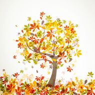 Vector autumn tree N4