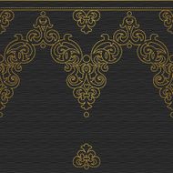 Vector seamless border in Victorian style N51