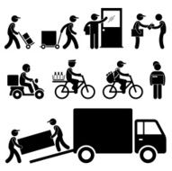 Delivery Man Pictogram