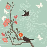 floral background illustration N14