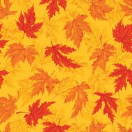 Autumn Leaves Seamless Pattern - Illustration N4