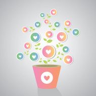 Tree With Hearts N12