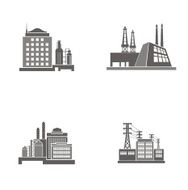 Industrial Buildings Vector Illustrations N3