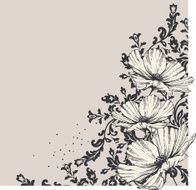 Floral background with blooming flowers N2