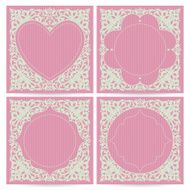 Vintage ornate cards in Victorian style N5