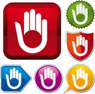icon series hand (vector)