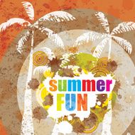Retro grunge summer background