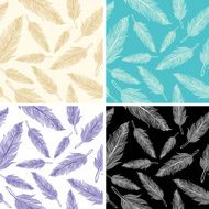 seamless feather pattern N7