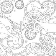 Gear vector seamless texture