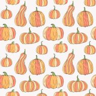 Pumpkin seamless pattern N8