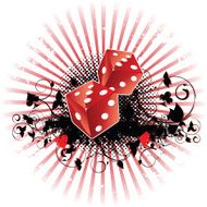 Dices grunge background