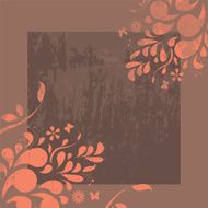 floral frame N277