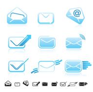 Mail icons set N3