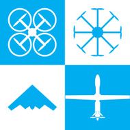 drone icon set
