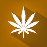 Cannabis leaf icon silhouette symbol Vector N7