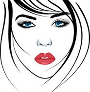 Beauty girl face N12