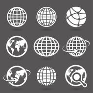 icon globes