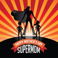 Happy Mothers Day Supermom burst N2