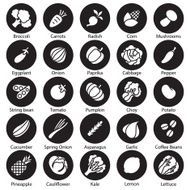 collection vegetables vector set N3