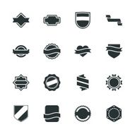 Label Silhouette Icons N2