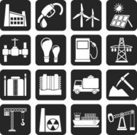 Silhouette Business and industry icons N4