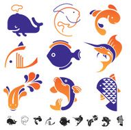 Fish symbol set N2