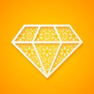 Abstract Diamond Silhouette