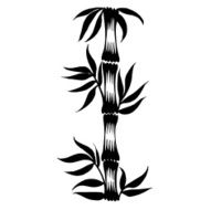 decorative silhouette bamboo N3