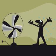 Fan for heat wave