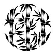 decorative silhouette bamboo N4