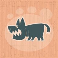 angry dog symbol