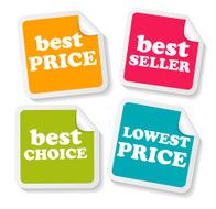 Stickers Set for your Business Vector Illustration N5