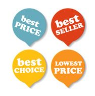 Stickers Set for your Business Vector Illustration N6