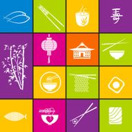 Asian Food Restaurant Icons